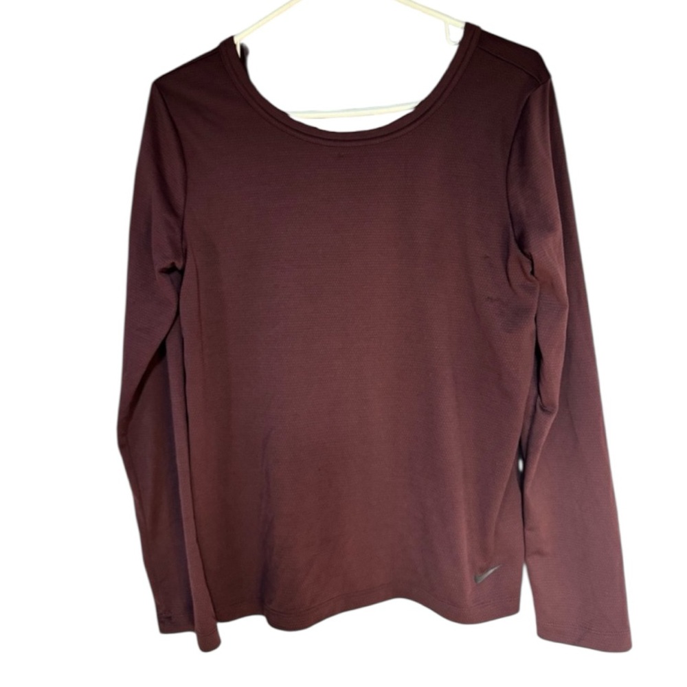 Nike‎ Women's Long Sleeve Tee - Burgundy